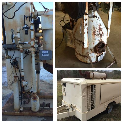 Lot of sandpots, ir air compressor, &amp; schmidt blast recovery system for sale