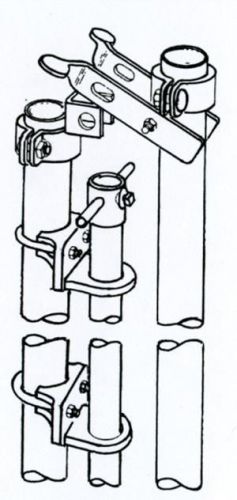 5 Piece Center Locking Device for Chain Link Double Drive Gate Industrial Latch