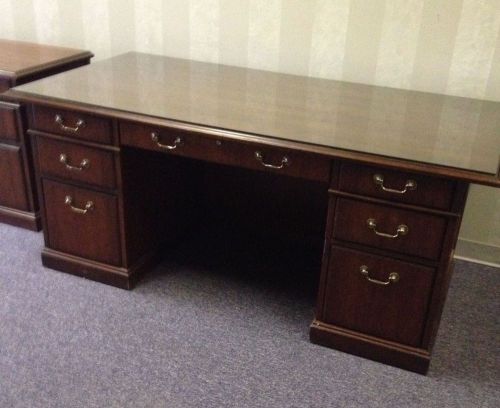 Kimball executive desk and credenza