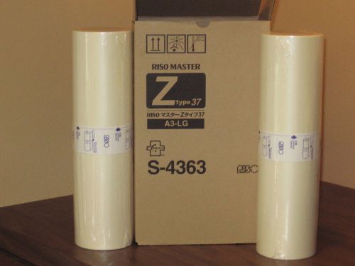 2 rolls Genuine RISO S4363 Master Rolls