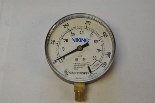 ASHCROFT 35-W1005P-02L-XUL Viking FIRE Sprinkler GAUGE 550 PSI PRESSURE PSI NOS!