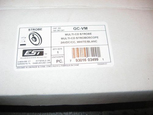 &#034; new in box &#034; est edwards genesis ceiling multi-cd strobe cat # gc-vm white for sale