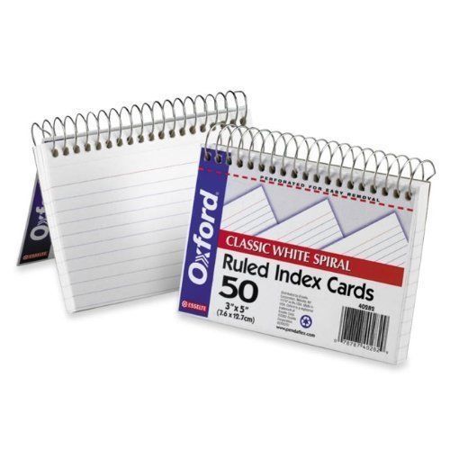 Esselte Spiral Bound Ruled Index Card