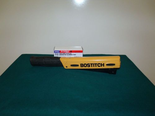 Stanley bostitch stapler hamer  t  model h30-6 and a box  galvanized staples for sale