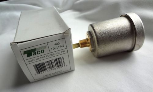 Taco 400 1/8&#034; air hy-vent 150psi italy 240f auto air bleeder for sale