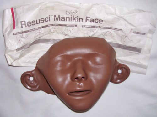 LAERDAL 1/2 PRICE SALE! NIP Single Adult Anne CPR Manikin Face DARK - FITS ALL!