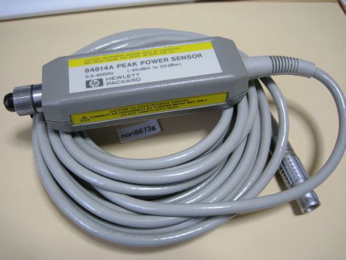 HP Agilent 84814A  -40dBm to +20dBm 50MHz to 40GHz Peak Power Sensor Good!