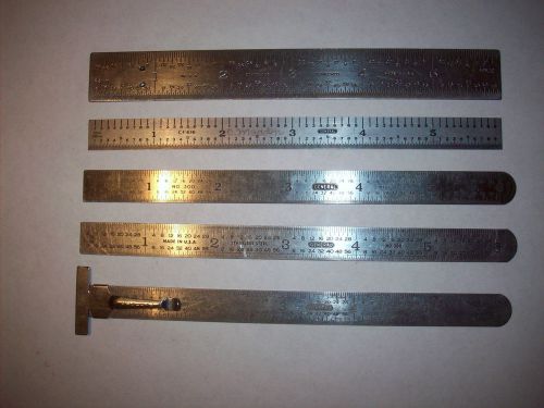 5 - General 6&#034;  Pocket Rules(1 - No.676 Tempered, 1 -CF616 flex, 3 -No.300 flex)