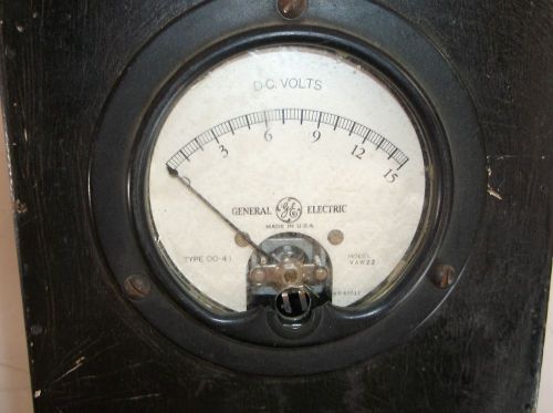 VINTAGE GE METER TYPE DO-41 MODEL VAW22 NP60513