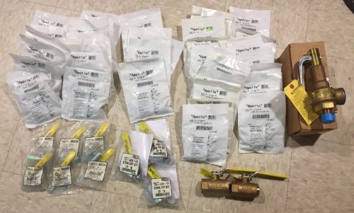 Huge lot of 49 conbraco apollo ball valves stem kits ball valve service kits for sale