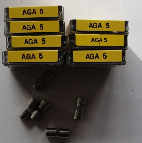 AGA-5 - QTY 10 FUSES - NEW BUSSMANN BUSS