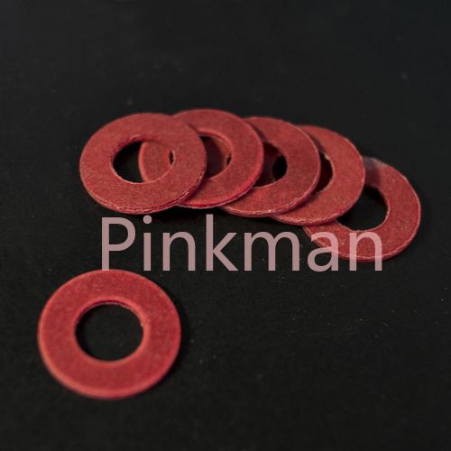 1000 Pcs 10mmx22mmx1.2mm Red Insulating Fiber Washer