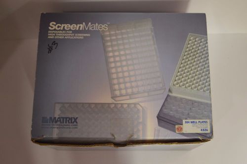 Matrix 384 Well Plates Sterile Polypropylene Deep Well # 4326 40 plates