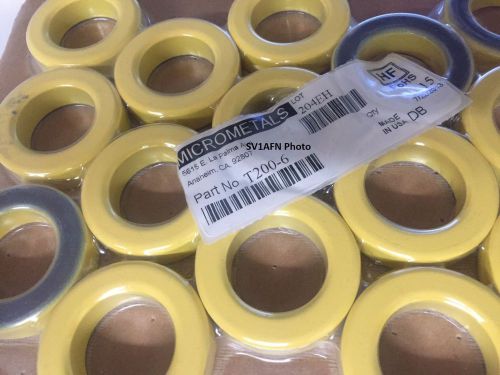 Micrometals Amidon T200-6 Iron Powder Toroidal Core T-200-6 Toroid NEW T 200 6