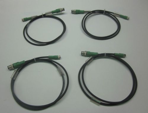 Phoenix Contact 1697072  *LOT OF 4* 4POS M12 PLUG, M8 SOCKET Adapter Cables