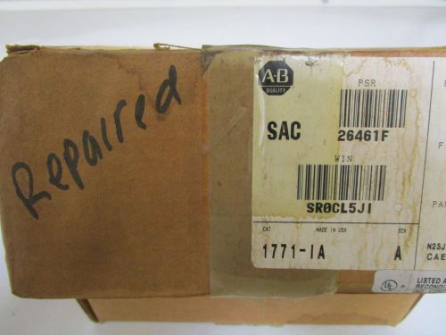 ALLEN BRADLEY (120V) AC INPUT MODULE 1771-IA SER. A (REPAIRED) *USED*