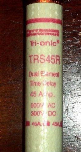 Ferraz Shawmut Tri-onic TRS45R Dual Element Time Delay Fuse Lot Of 2