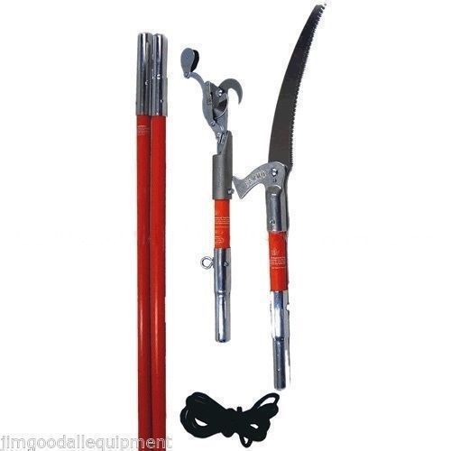 Pole saws &amp; pruner kit, 12&#039; fiberglass,13&#034; fanno blade,marvin pruner,2-6&#039; poles for sale