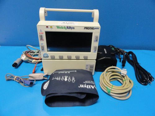 Welch Allyn ProPaq 202EL PATIENT MONITOR W/ Cables (SpO2 EKG NBP Temp Print)7443