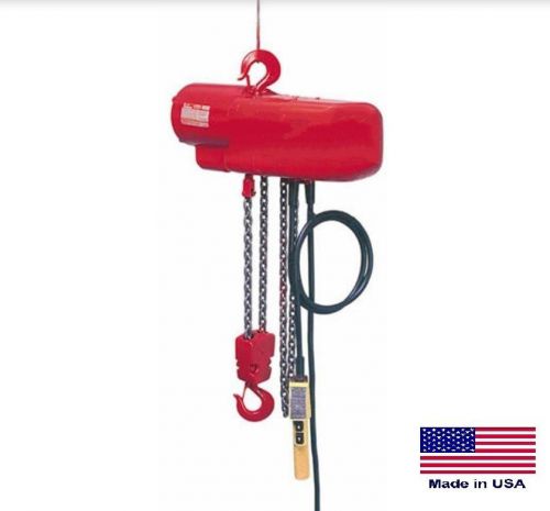 CHAIN HOIST Electric - Industrial - 2000 Lb Cap - 1 Hp - 230/460V - 10 Ft Lift