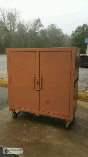 Knaack 139 60&#034; x 30&#034; x 57&#034; jobmaster cabinet with casters 4-door,          79549 for sale