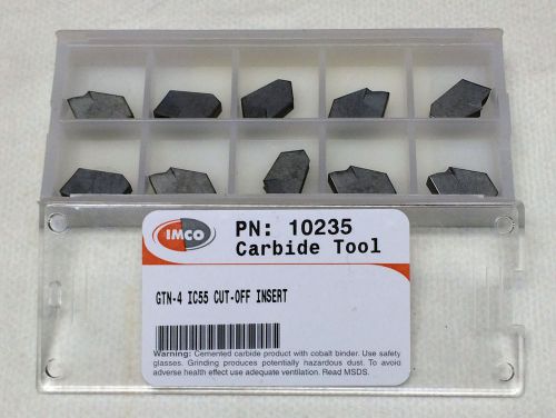 GTN-4 IC55 CARBIDE CUT OFF INSERTS PACK OF 10