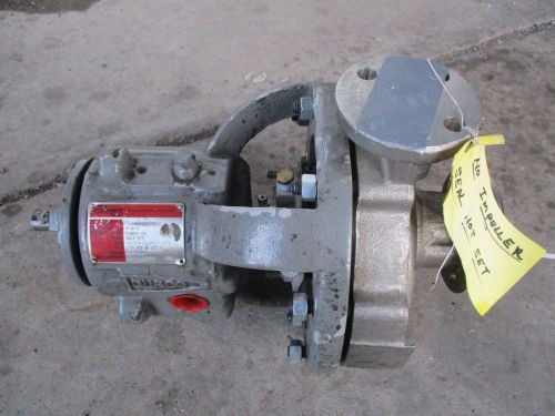 USED FLOWSERVE DURCO MK3 STD 316 STAINLESS STEEL PUMP 1K1.5X1-62RV/5.19