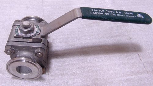 Sanitary ball valve 1&#034;  ladish stainless tri clamp 1001-371 for sale