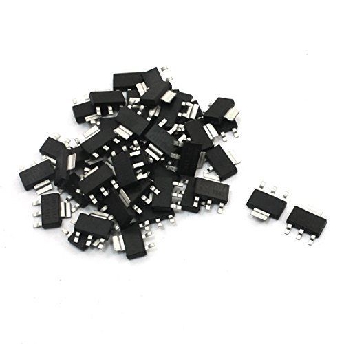 uxcell 50Pcs AMS1117-3.3 Low Dropout Voltage Regulator 3.3V 1A SOT-223