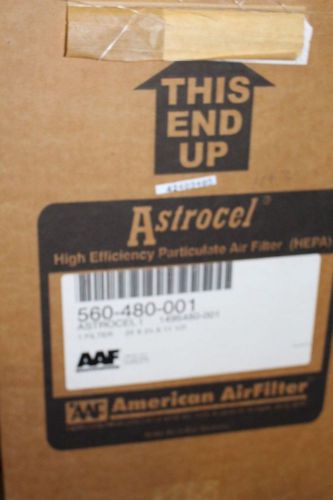 NEW ASTROCEL FILTER 560-480-001 24&#034; X 24&#034; BY 11.5&#034; HEPA FILTER