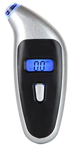 Car bike tire pressure gauge big digital display metal body 150psi father gift for sale