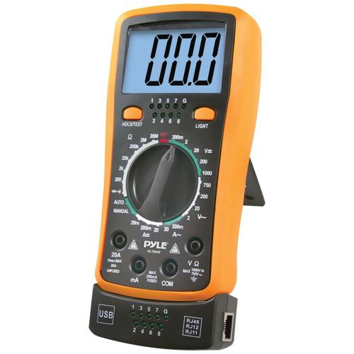 Pyle pltm40 digital lcd ac, dc, volt, current, resistance, transistor &amp; range mu for sale