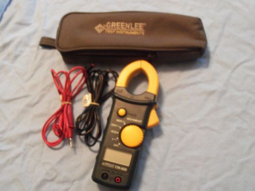 Greenlee CM-600 Digital Clamp On Multimeter With Case Light Use!!