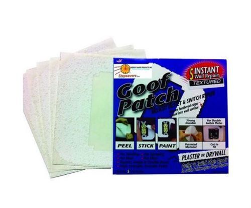 StepSaver 10-Pack Self-Adhesive Goof Patch Pre-Textured Mis-Cut Switch Repair