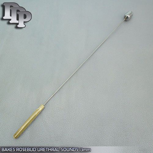 One Pc Bakes Rosebud Urethral Sounds 13MM Gold Plated