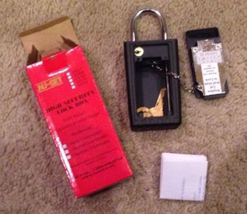 NU- SEt High Security Lock Box w/ Reset-able 3 Digit Combo Door New NIB Lockbox