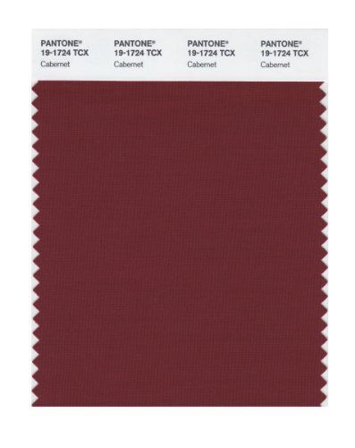 Pantone 19-1724 TCX Smart Color Swatch Card, Cabernet