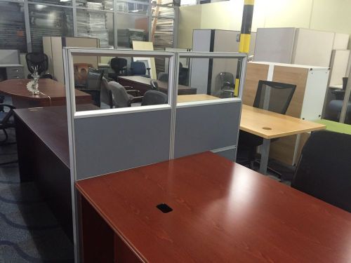 Glass Desk Partition