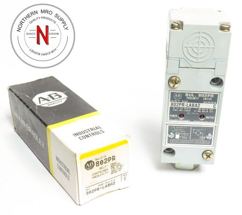 ALLEN BRADLEY 802PR-LABA2 SELF CONTAINED PROXIMITY SWITCH, FRONT SENSING, SER C