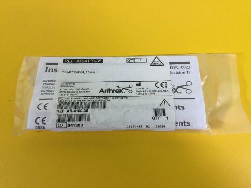 NEW -  Arthrex AR-4160-35 Drill Bit, 3.5 mm