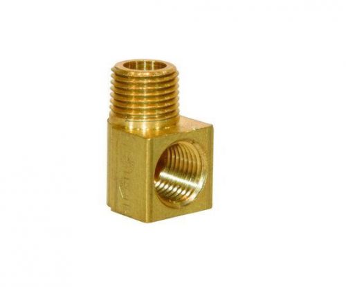 Solid Brass 1/4&#034; NPT Street 90 Degree Elbow Fitting