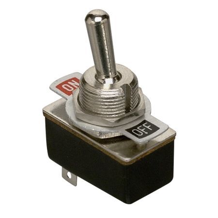 GC/Waldom - Toggle switch,SPST,Metal actuator,1/2&#034; mount/ 1 ea