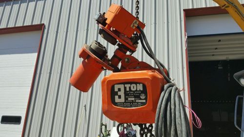 DAVID ROUND MODEL 83 3 TON ELECTRIC CHAIN HOIST lift crane trolley motor driven