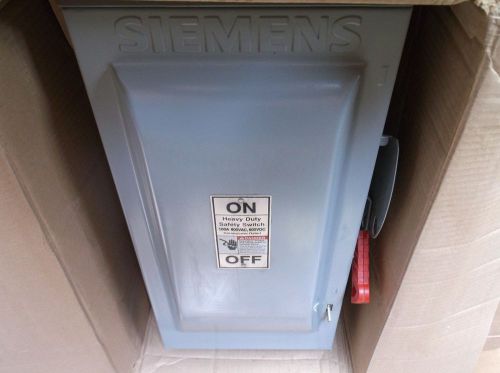 SIEMENS DISCONNECT TYPE 3R HNF363R 100AMP 600VOLT 3POLE NON-FUSIBLE *NIB*