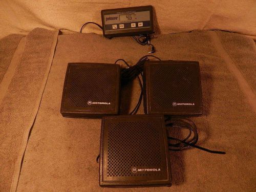 Lot 3 Motorola Mobile Radio External Speakers HSN4021B Maratrac Maxtrac Radius