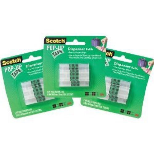 Scotch 3M 99-G 3/4&#034; X 2&#034; Pop-Up Tape Refill Strips