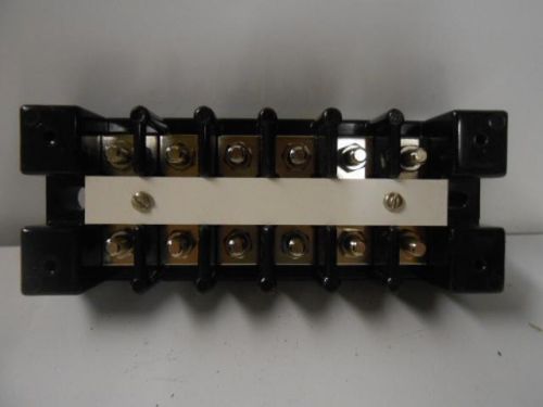 NOS MARATHON TERMINAL BLOCK 6 POSITION 1606, 1600 SERIES