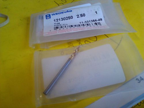 .0984 2.5mm HSCO TiN STUB DRILL