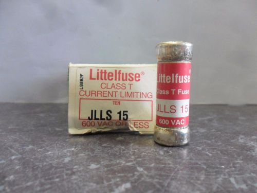 New Lot Littelfuse JLLS 15 Amp Fuses Bussmann JJS 15 Class T 600 Volts NIB