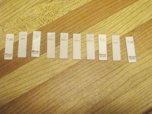 Mitutoyo & Starrett (Weber) Cage Blocks Qty- 10